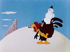 Screenshots from the 1944 Warner Bros. cartoon Tom Turk and Daffy