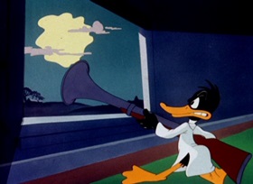 Screenshots from the 1944 Warner Bros. cartoon Tick Tock Tuckered