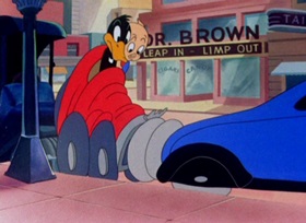 Screenshots from the 1944 Warner Bros. cartoon Tick Tock Tuckered