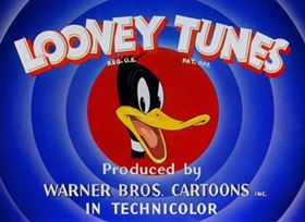 Screenshots from the 1944 Warner Bros. cartoon Plane Daffy