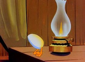 Screenshots from the 1944 Warner Bros. cartoon Booby Hatched