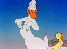 Screenshots from the 1944 Warner Bros. cartoon Booby Hatched