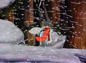 Screenshots from the 1944 Warner Bros. cartoon Booby Hatched