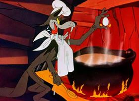 Screenshots from the 1944 Warner Bros. cartoon Booby Hatched