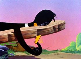 Screenshots from the 1944 Warner Bros. cartoon The Stupid Cupid