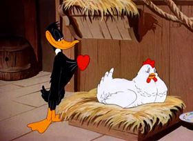 Screenshots from the 1944 Warner Bros. cartoon The Stupid Cupid