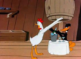 Screenshots from the 1944 Warner Bros. cartoon The Stupid Cupid