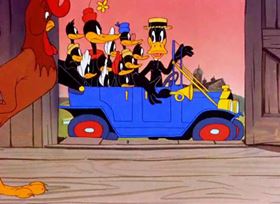 Screenshots from the 1944 Warner Bros. cartoon The Stupid Cupid