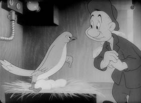 Screenshots from the 1944 Warner Bros. cartoon Three Brothers