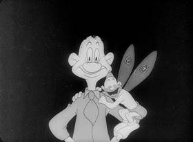 Screenshots from the 1944 Warner Bros. cartoon Three Brothers