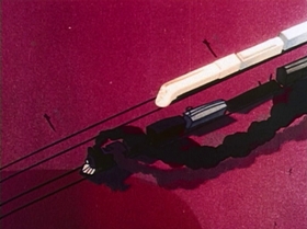 Screenshots from the 1944 UPA cartoon Hell-Bent for Election