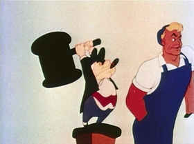 Screenshots from the 1944 UPA cartoon Hell-Bent for Election