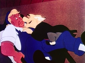 Screenshots from the 1944 UPA cartoon Hell-Bent for Election