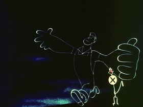 Screenshots from the 1944 UPA cartoon Hell-Bent for Election