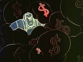 Screenshots from the 1944 UPA cartoon Hell-Bent for Election