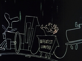 Screenshots from the 1944 UPA cartoon Hell-Bent for Election