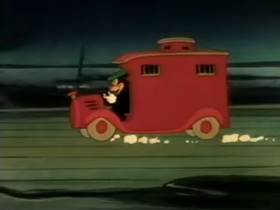 Screenshots from the 1945 Terrytoons cartoon The Port of Missing Mice