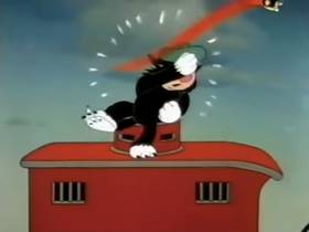 Screenshots from the 1945 Terrytoons cartoon The Port of Missing Mice