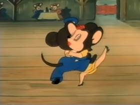 Screenshots from the 1945 Terrytoons cartoon The Port of Missing Mice
