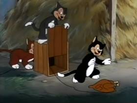 Screenshots from the 1945 Terrytoons cartoon The Silver Streak