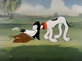 Screenshots from the 1945 Terrytoons cartoon The Silver Streak