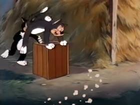 Screenshots from the 1945 Terrytoons cartoon The Silver Streak