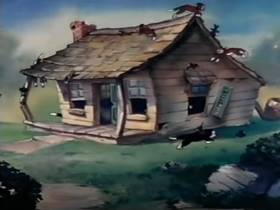 Screenshots from the 1945 Terrytoons cartoon The Silver Streak