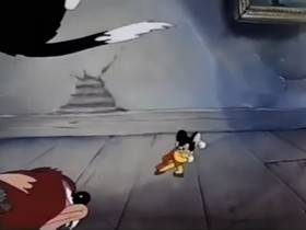 Screenshots from the 1945 Terrytoons cartoon The Silver Streak