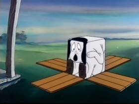 Screenshots from the 1945 Terrytoons cartoon The Silver Streak