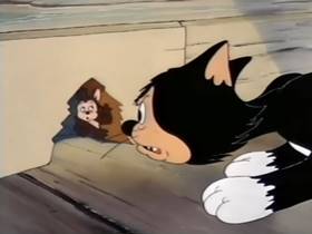 Screenshots from the 1945 Terrytoons cartoon The Silver Streak