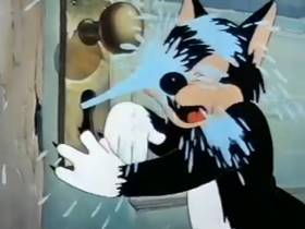 Screenshots from the 1945 Terrytoons cartoon The Silver Streak