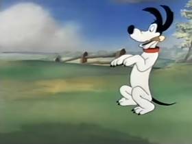 Screenshots from the 1945 Terrytoons cartoon The Silver Streak