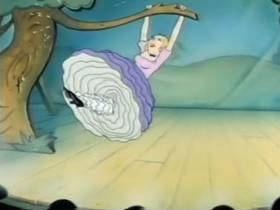 Screenshots from the 1945 Terrytoons cartoon Mighty Mouse Meets Bad Bill Bunion