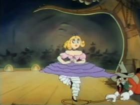 Screenshots from the 1945 Terrytoons cartoon Mighty Mouse Meets Bad Bill Bunion