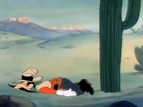Screenshots from the 1945 Terrytoons cartoon Mighty Mouse Meets Bad Bill Bunion