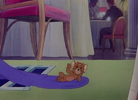 Screenshots from the 1945 MGM cartoon Mouse in Manhattan
