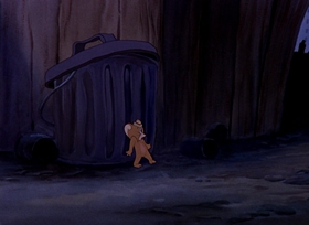 Screenshots from the 1945 MGM cartoon Mouse in Manhattan