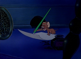 Screenshots from the 1945 MGM cartoon Mouse in Manhattan