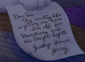 Screenshots from the 1945 MGM cartoon Mouse in Manhattan