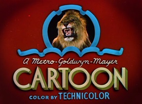 Screenshots from the 1945 MGM cartoon Tee for Two