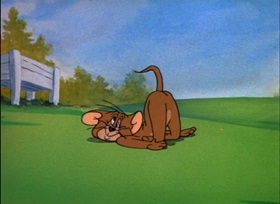 Screenshots from the 1945 MGM cartoon Tee for Two