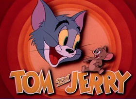 Screenshots from the 1945 MGM cartoon Flirty Birdy