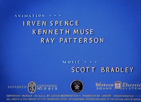 Screenshots from the 1945 MGM cartoon Flirty Birdy