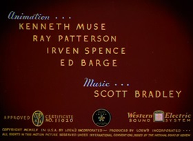 Screenshots from the 1945 MGM cartoon Quiet Please