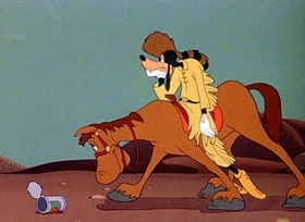 Screenshots from the 1945 Disney cartoon Californy 