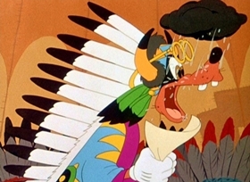 Screenshots from the 1945 Disney cartoon Californy 