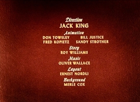 Screenshots from the 1945 Disney cartoon Cured Duck