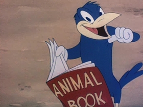 Screenshots from the 1945 Walter Lantz cartoon Crow Crazy