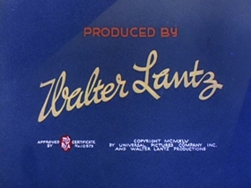 Screenshots from the 1945 Walter Lantz cartoon Crow Crazy