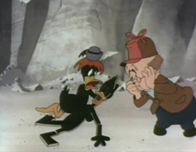 Screenshots from the 1945 Warner Bros. cartoon Ain